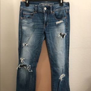 AE Women’s Kick Boot Super Stretch Jeans (SZ 6)